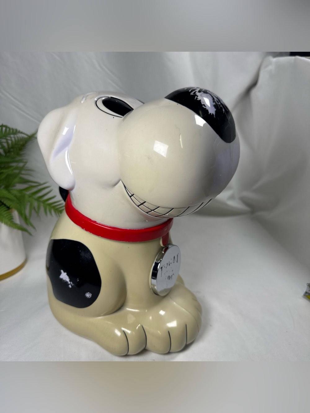 Vintage Dog Cookie Treat Jar “Barking with Two SONGS” WORKS! 1991 FunDamental